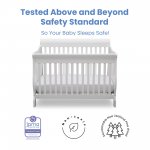 Delta Children Canton 4-in-1 Convertible Crib, Bianca White