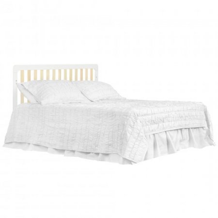 Dream On Me Ridgefield 5 In 1 Convertible Crib in White and Natural