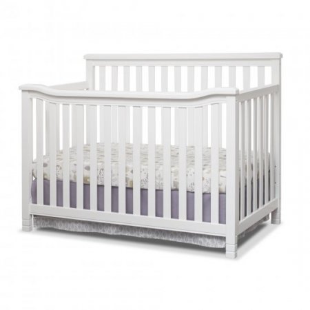 Sorelle Palisades Room In a Box, White, Crib, Dresser, and Hamper