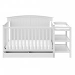 Storkcraft Steveston 4-in-1 Convertible Crib and Changer with Drawer, White