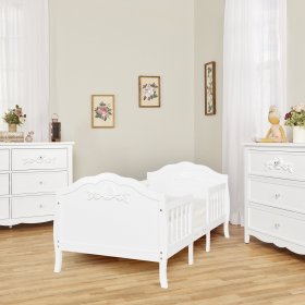 Dream On Me, Aurora 3 in 1 Toddler Bed, White