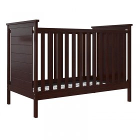 Rosebery Kids Contemporary 3 in 1 Convertible Crib in Espresso