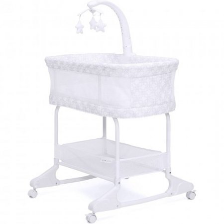 Delta Children SleepCool Rocking Bassinet with Airflow Mesh, Fresco