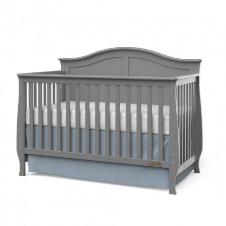 Child Craft Camden 4-in-1 Convertible Baby Crib, Cool Gray