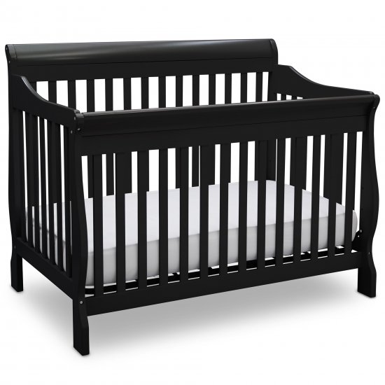 Delta Children Canton 4-in-1 Convertible Crib, Black