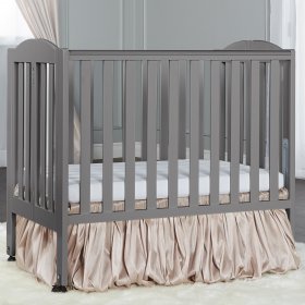 Dream On Me, 2 in 1 Folding Crib In Storm Grey