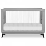 Evolur Acrylic Millennium 4 in 1 Convertible Crib in Pebble Grey