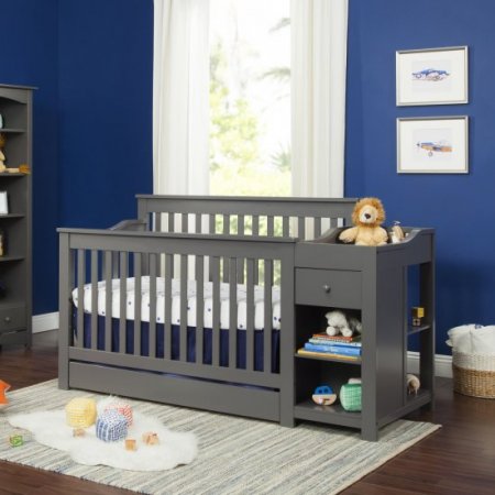 DaVinci Piedmont 4-in-1 Convertible Crib and Changer, Slate