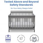 Canton 4-in-1 Convertible Crib - Easy to Assemble, Grey