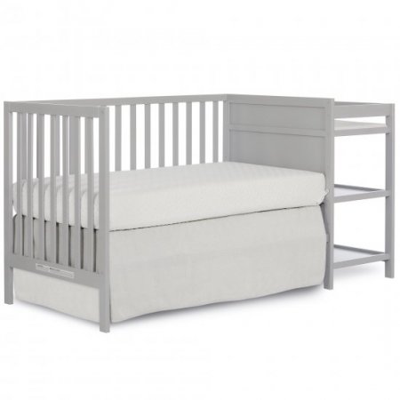 Dream On Me Synergy Convertible Crib And Changer In Pebble Gray