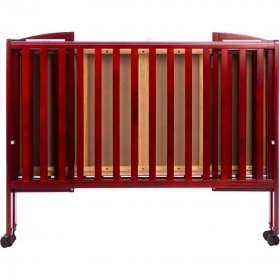 Dream On Me 2-in-1 Folding Full-Size Crib Cherry