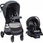 Monbebe Blaze Travel System, Grey & Black Pinstripe