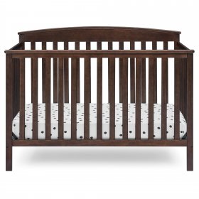 Delta Children Hanover 6-in-1 Convertible Baby Crib, Walnut Espresso