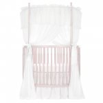 Dream On Me Sophia Posh Circular Mini Crib, Blush Pink