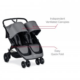 Britax B-Lively Side-by-Side Stroller, Dove