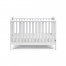 Suite Bebe Brees Crib in White and Graystone Finish