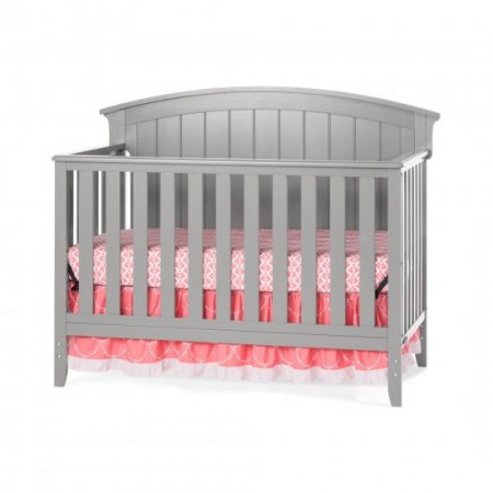 Child Craft Delaney 4-in-1 Convertible Crib, Cool Gray