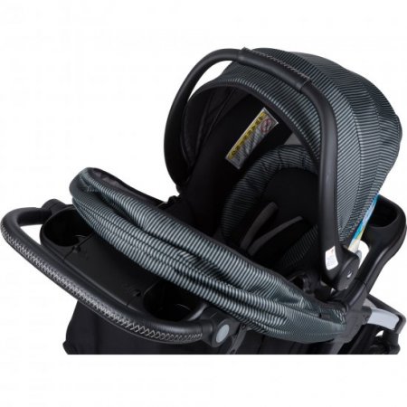 Monbebe Blaze Travel System, Grey & Black Pinstripe