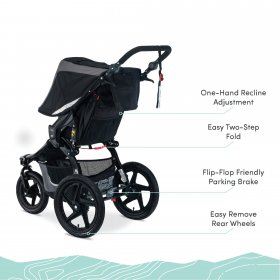 BOB Gear Revolution Flex 3.0 Jogging Stroller, Graphite Black