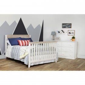 Suite Bebe Hayes Full Bed Conversion Kit, White & Natural Finish