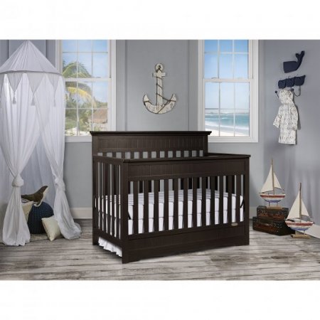 Dream On Me Chesapeake 5 in 1 Convertible Crib - mocha