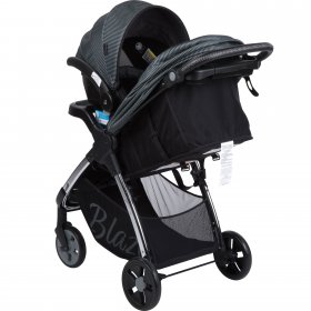 Monbebe Blaze Travel System, Grey & Black Pinstripe