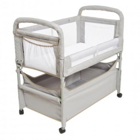 Arm's Reach Clear-Vue Co-Sleeper Bassinet, Grey