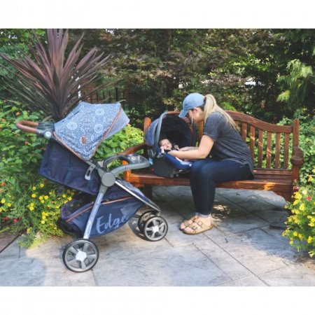 Monbebe Edge Travel System Stroller and Infant Car Seat, Boho