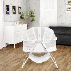 Dream On Me Karley Bassinet in Dove White