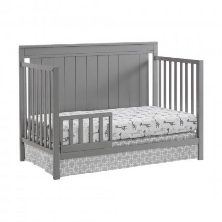 Oxford Baby Lazio 4-in-1 Convertible Crib, Dove Gray