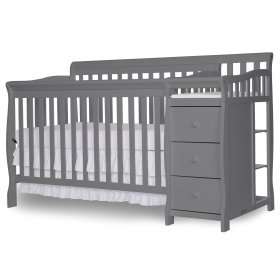 Dream On Me, 5 in 1 Brody Convertible Crib With Changer, Storm Grey