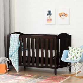 South Shore Angel Convertible Crib - Espresso