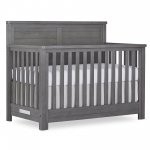 evolur Belmar Flat 5 in 1 Convertible Crib - Rustic Grey