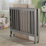 Orrie Folding Mini Portable Crib with Mattress