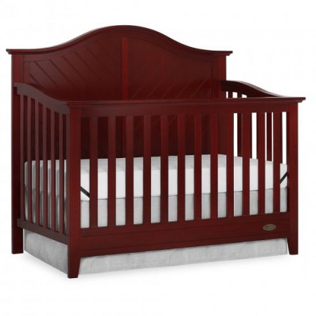 Slumber Baby Ella 5 in 1 Convertible Crib , Cherry