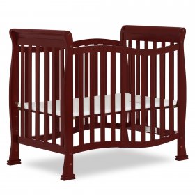 Dream On Me Piper 4-in-1 Convertible Mini Crib, Cherry