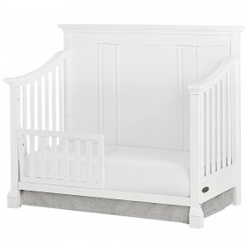 evolur Parker 5-in-1 Convertible Crib, Winter White