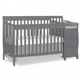 Dream On Me, 5 in 1 Brody Convertible Crib With Changer, Storm Grey