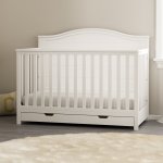 Storkcraft Moss 4-in-1 Convertible Crib with Drawer, White