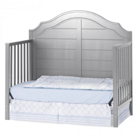 Child Craft Penelope 4-in-1 Convertible Crib, Cool Gray