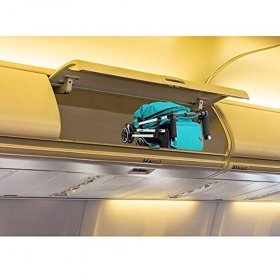 Babyroues Traveler Stroller, Fits In Airplane Overhead Bin, Large Canopy, Full Recline, One Hand Pull Handle, Weighs ONLY 10LBS, Compact, Perfect From Newborn To 4 Years Old (Teal)