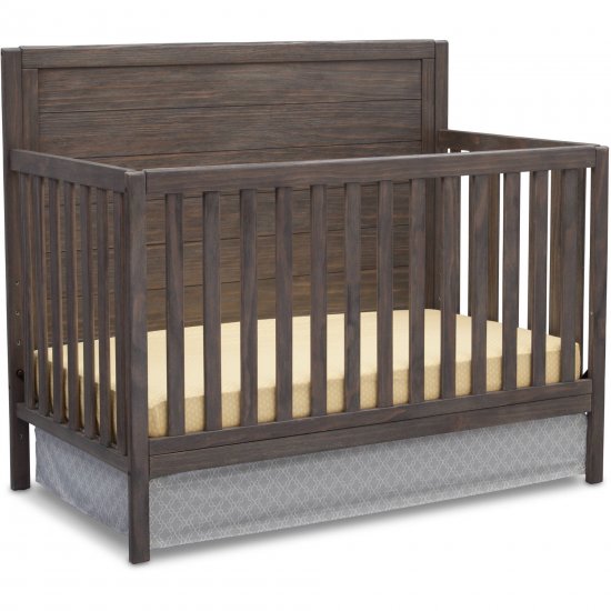 Delta Children Cambridge Mix and Match 4-in-1 Convertible Crib - Rustic Gray