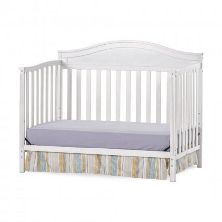 Child Craft 4-in-1 Convertible Baby Crib - White Wash - Sidney Collection