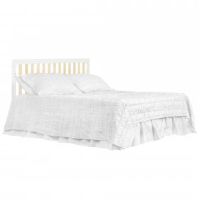 Dream On Me Ridgefield 5 In 1 Convertible Crib in White and Natural