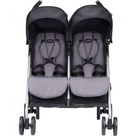 Evenflo Minno Twin Double Stroller (Glenbarr Grey)