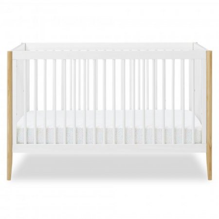 Delta Children Casey 6-in-1 Convertible Crib, Bianca White/Natural