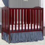 Dream On Me Birch 2-in-1 Folding Portable Mini Crib, Cherry