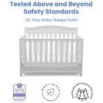 Delta Children Emery 4-in-1 Convertible Baby Crib, White