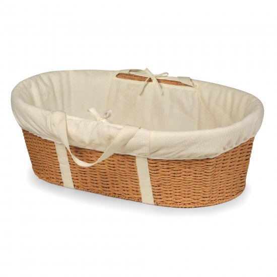 Badger Basket 1.7 Gallon Wicker Look Woven Metal Storage Basket with Bedding, Natural