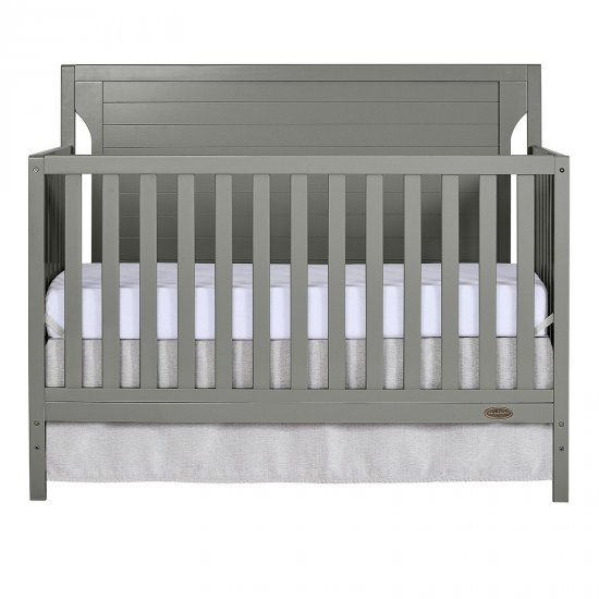 Dream On Me Cape Cod 5-in-1 Convertible Crib, Storm Gray